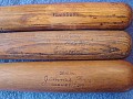 vintage game used bats